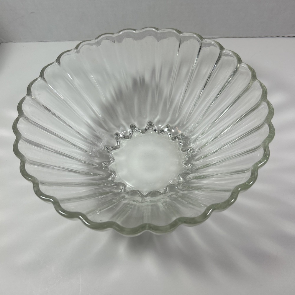 Vintage Anchor Hocking Classic Clear 11 Inch Round Bowl